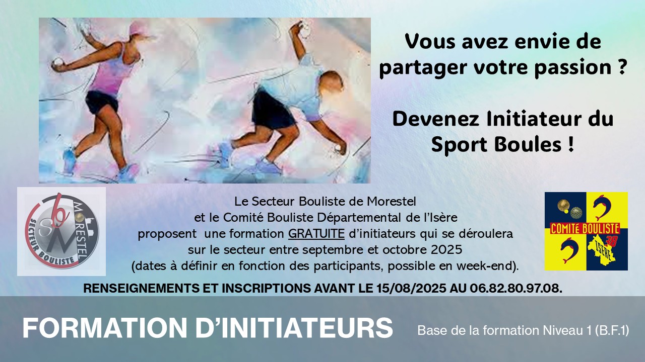 SBM – Formation d’initiateurs